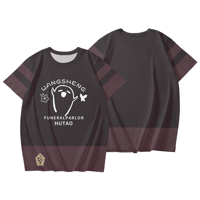 2026 New Hu Tao T-shirt Game Genshin Impact Cosplay 3D Men's T Shirt Summer Fashion Cool Daily Short Sleeve Tee Harajuku Y2k Top