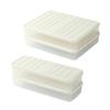 Clear Kitchen Storage Boxes Leakproof Refrigerator Organizers Space Saving Stackable Containers