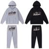 Herren Damen Unisex Kapuzenpullover Baumwolle Fleece gefüttert Trainingsanzug Set Tiger Stickerei Lässig Winter Outfit