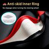 Karcle 38CM Embossed Leather Car Steering Wheel Cover Universal Anti-Slip Car Steering Wheel Protective Fit Most Cars Suvs