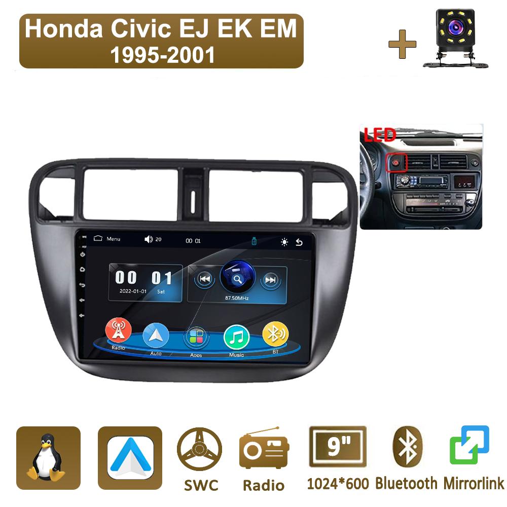 Icreative Car Radio Multimedia MP5 Player Head Unit Stereo BT For Honda Civic EJ EK EM 1995-2001
