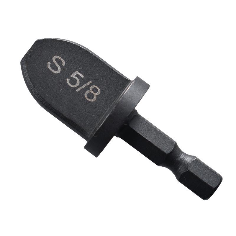 6-Piece British Electric Drill Hexagonal Copper Tube Reamer Set for Air Conditioner Repair