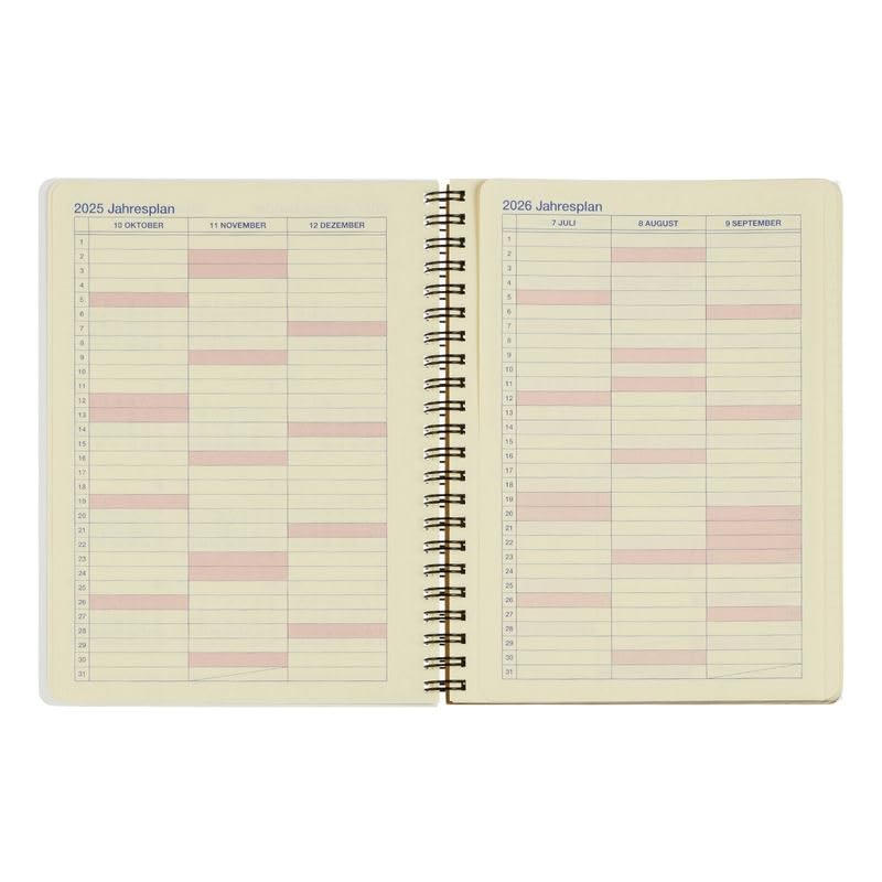 [Delfonics Planner 2026 Edition / Starting October 2025] Rollbahn Clear A5 Monthly Planner (Clear Green)