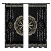 2 Pieces, Mysterious Rune Geometric Totem Curtains - Semi Blackout - Suitable for Living Room, Bedroom, Kitchen, Home Decoration
