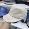 Di Lizheba Korean Retro Linen Flat-top Equestrian Hat Spring and Summer Thin Literary and Versatile Casual Cap