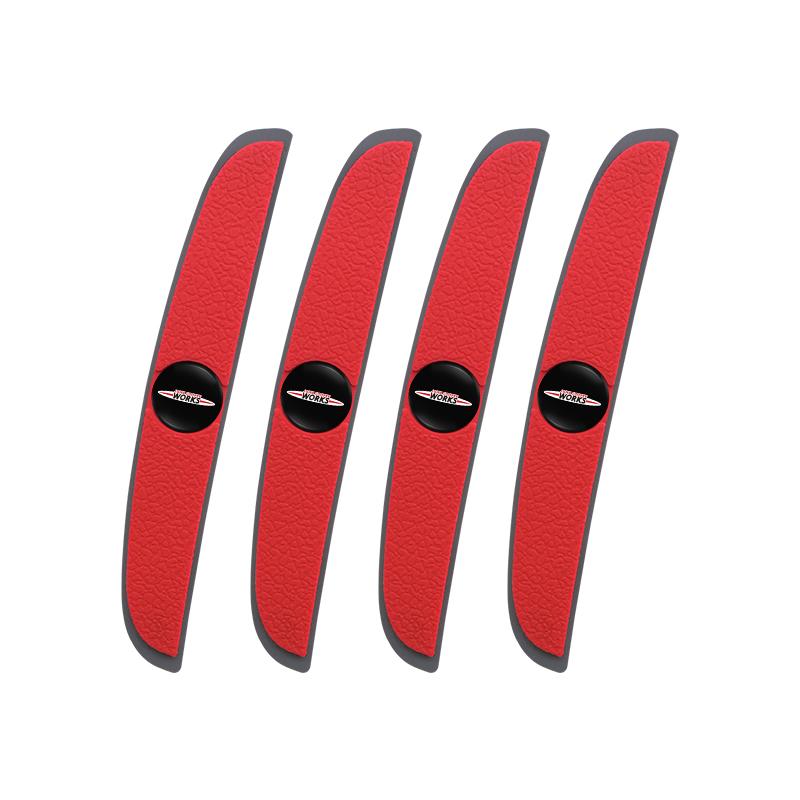 

4Pcs Rubber Anti-collision Strip Car Door Scratch Protector Stickers For MINI JCW Cabrio Cooper Countryman Aceman Clubman Coupe