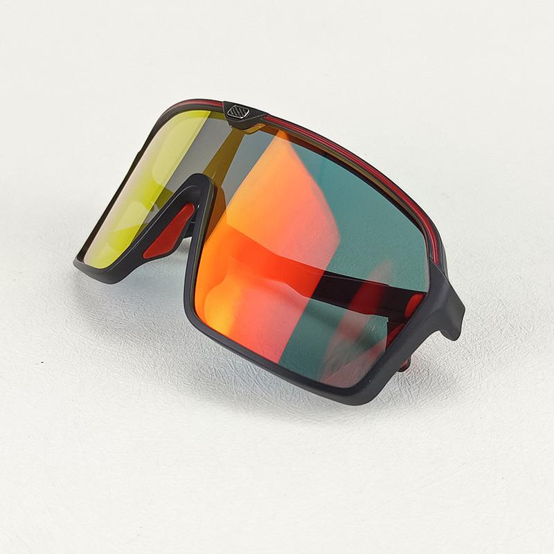 New UV Resistant Men's and Women's Large Frame Sunglasses Colorful Goggles Outdoor Cycling Goggles