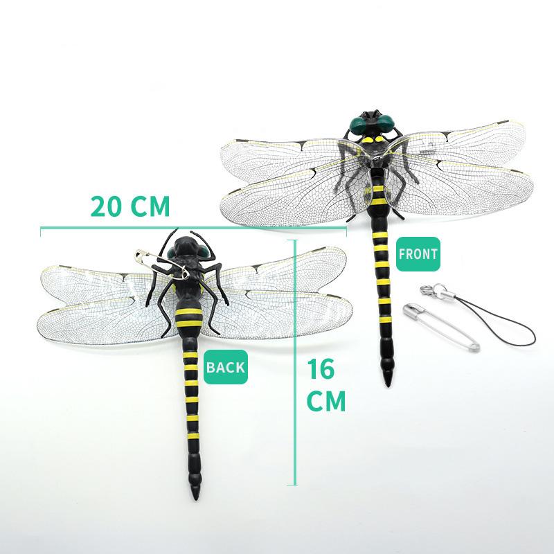 Simulation Dragonfly Mosquito Repellent Artifact Plastic Model Big Dragonfly Crafts Outdoor Hanging Ornaments Garden Decoration