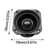 3Inch 78mm Black Aluminum Diaphragm 8Ohm 20W Speaker With Powerful Bass For Auditory Systems And DIY Projects