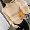 2025 Women's Velvet Knit Half-Turtleneck Sweater: Cozy Winter Base Layer Top