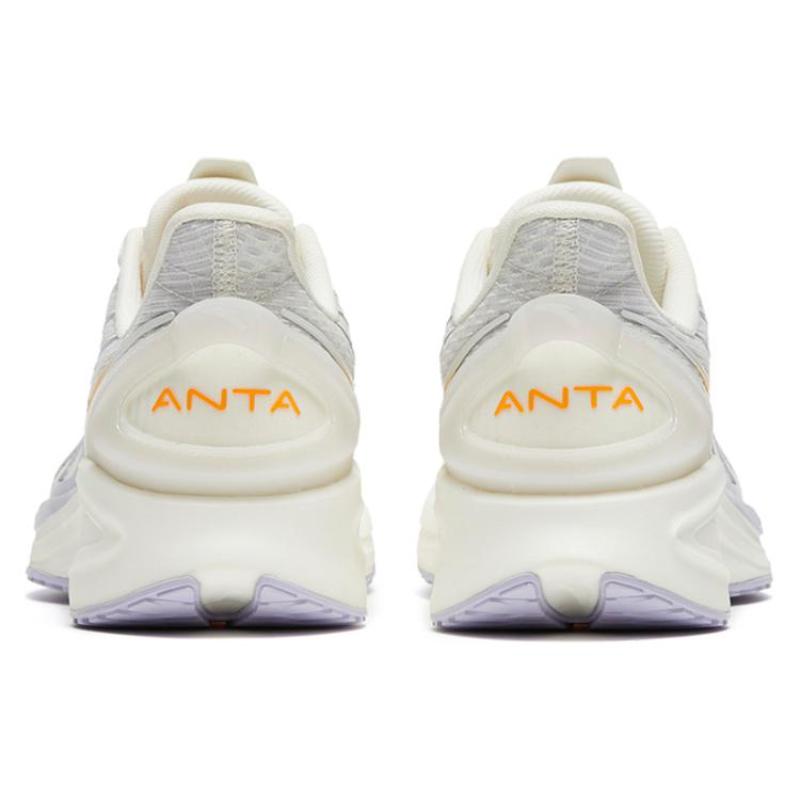 Anta A-Grip Pro Lightweight Wear-resistant And Non-slip Low-Top Running Shoes Women's White Purple Yellow Sneakers 122325585-4