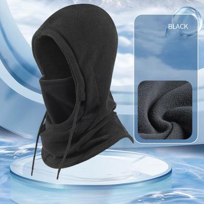 Solid Color Polar Fleece Balaclava Windproof Full Face Beanies Winter Warmer Winter Hat Cycling Men Bonnets