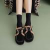 Krazing Pot Suede Fur Spring Autumn Winter Flats Lace Up Women Keep Warm Casual Shoes
