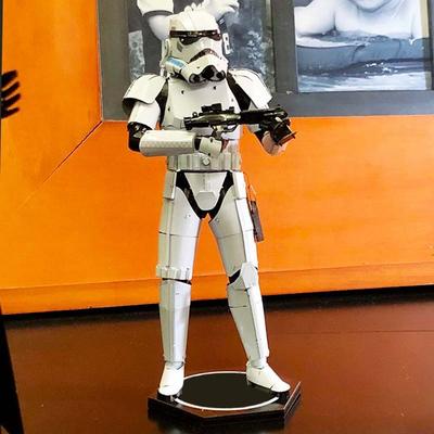 3D trojrozměrný kovový kožešinový voják Storm Trooper Barevný model figurky modelu Korea S3 Puzzle