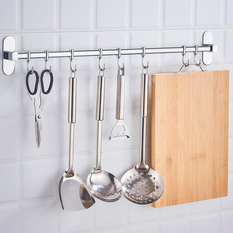 Stainless Steel Bathroom Wall Hook With Hooks For Shower Room Storage