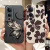 For Vivo V50 Lite Elegant Butterfly Floral Printed Phone Case For Vivo V50 V 50 V50lite Soft Silicone Shockproof Cases Bumpers