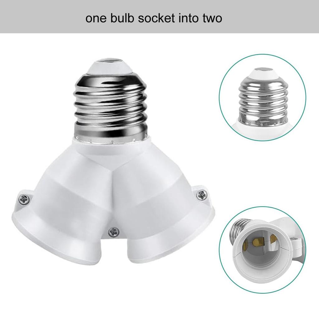 Schraube 2-e27 Lampenbirnenfassung Led-Basislicht E27-Fassung 2/1-e27 Verteiler-Lampenbirnenfassung Lampenhalter Licht-Halter Konverter Stecker