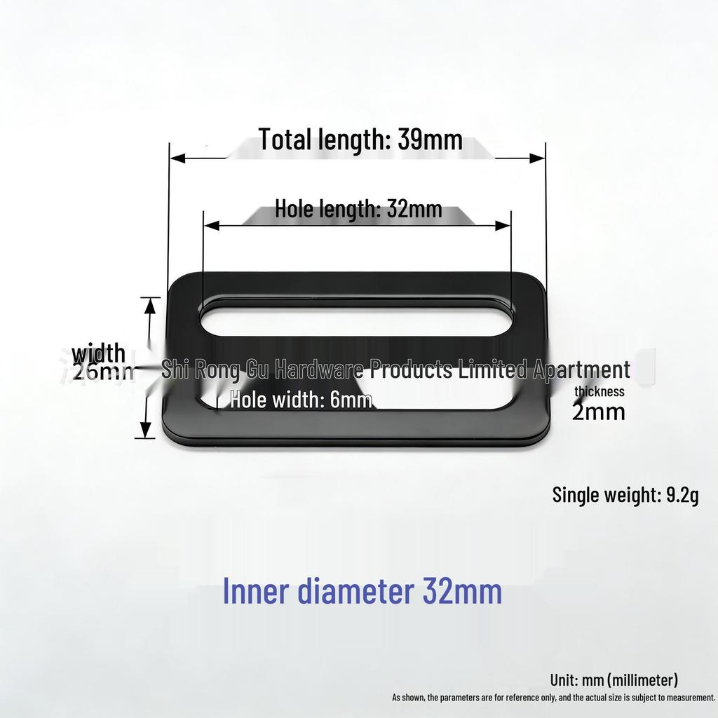 304 Stainless Steel Irregular D-Ring Buckle for Straps and Bags - Light Luxury Accessory