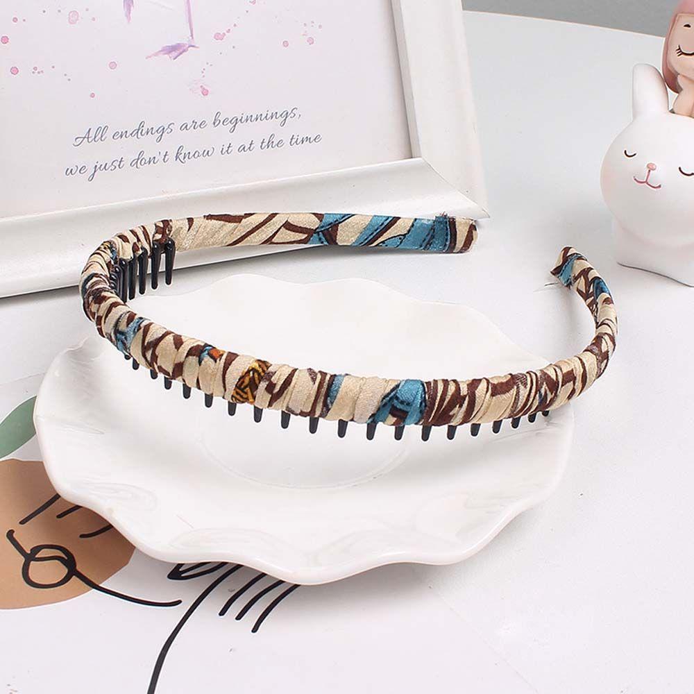 Wash Face Non-slip Floral For Girls Toothed Headband Plastic Women Hair Hoop Korean Style Hairbands