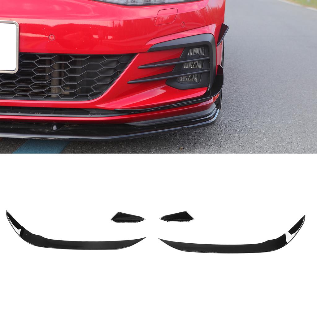 4PCS Front Bumper Aero Kits Canards Wing UV Resistant Replacement for MK7.5 GTD 20172020