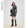 LANCY Wool Blend Slim-Fit Blazer Dress