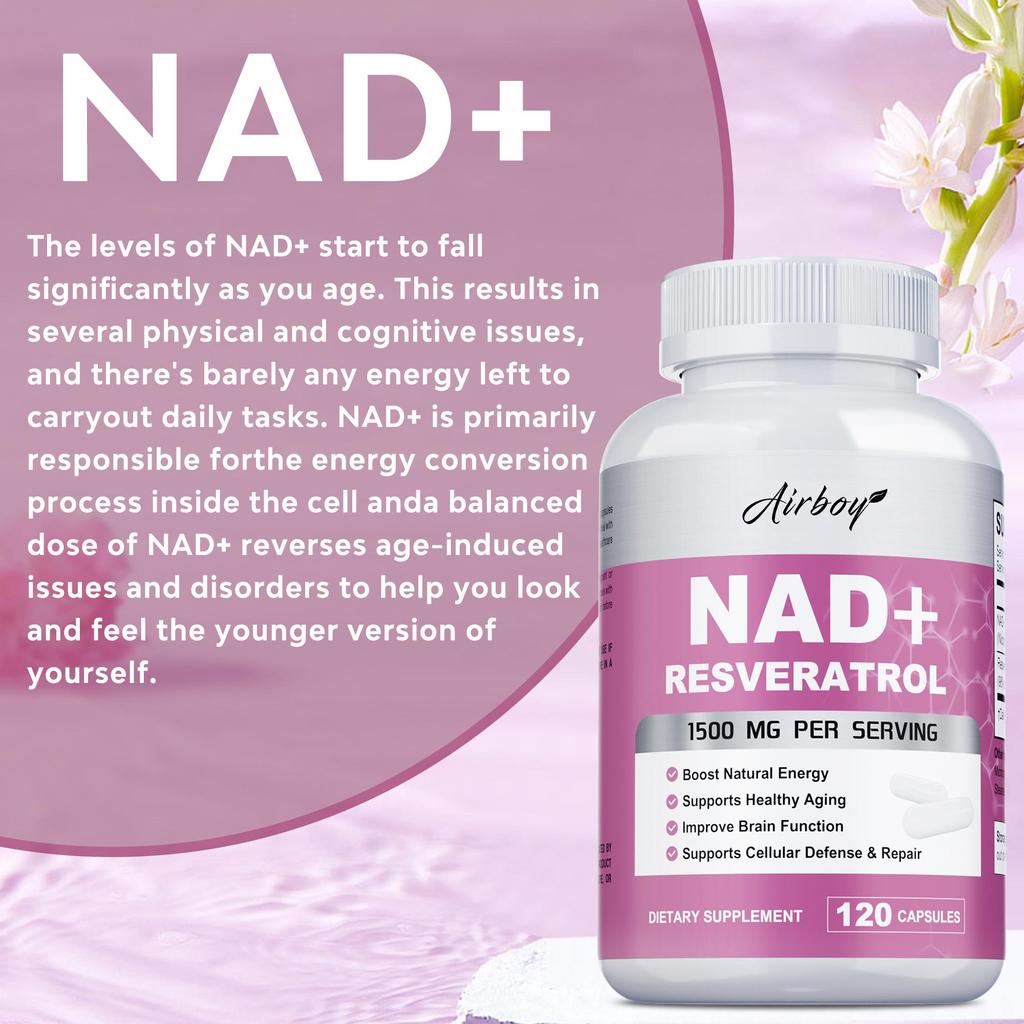 Nad+ 1200mg + Resveratrol 300 mg Antioxidans