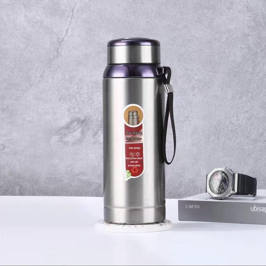 316 Stainless Steel Travel Kettle, Large Capacity, Portable and Insulated for Outdoor Use or Office.