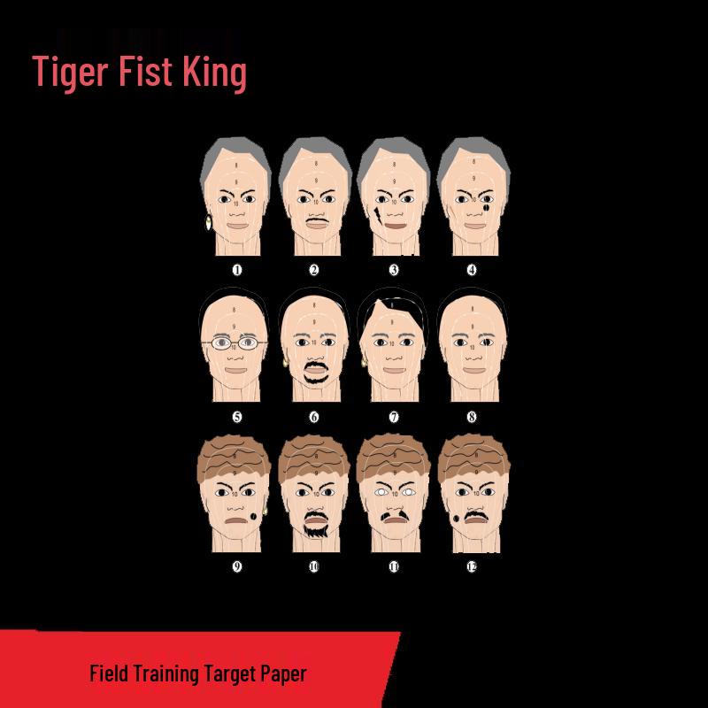 Tiger Boxing King Z Training Target Paper