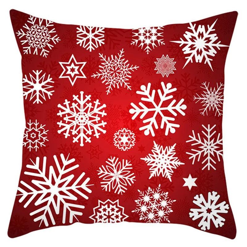 Christmas Themed Pillowcases Car Ornaments Office Santa Claus Living Room Sofa Home Pillowcases