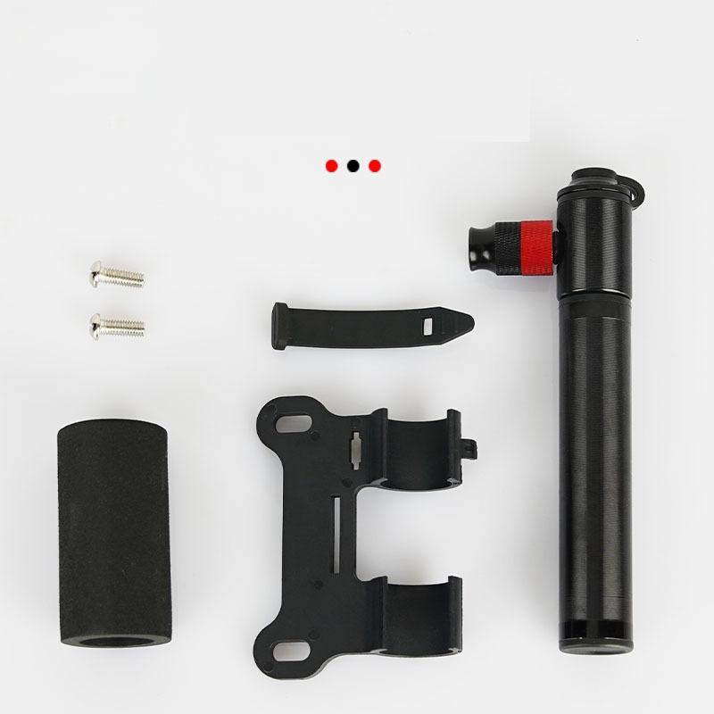 Mini Bicycle Air Pump 100PSI with Snap-on Nozzle Dual Presta Schrader Valve Ultra Compact for Road and Mountain Bike Maintenance
