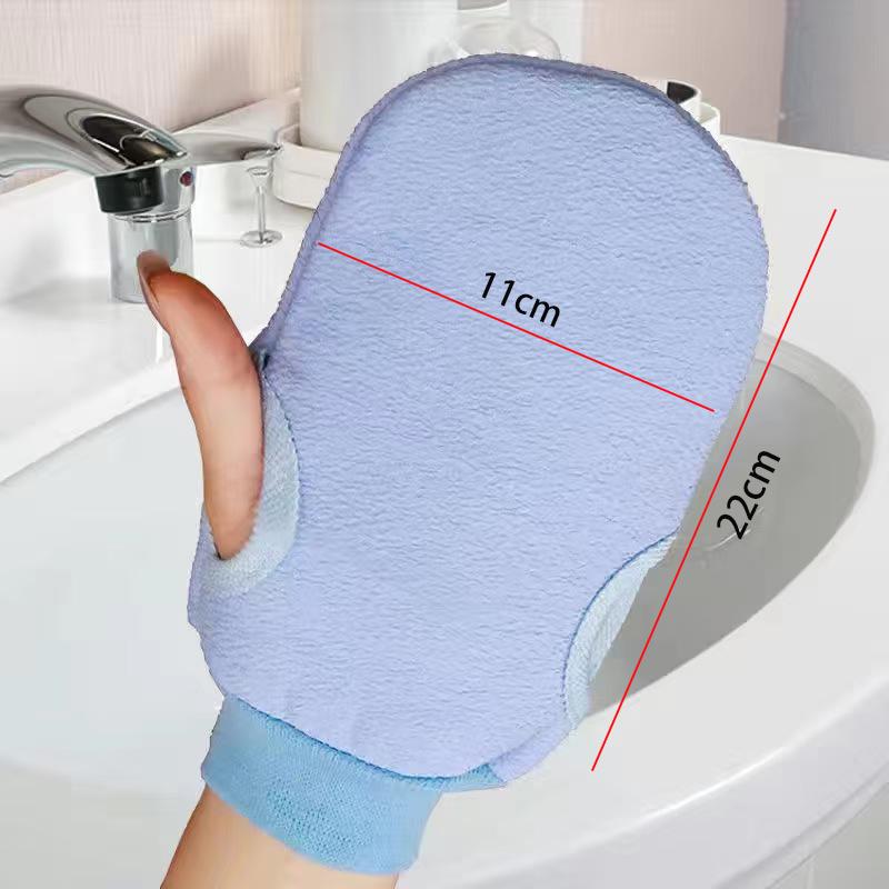 2pcs/6pcs/12pcs Reversible Exfoliating Shower Gloves, Body Scrub Gloves, ,Cleansing Tools Bath Towel Bath Products Back Scrub