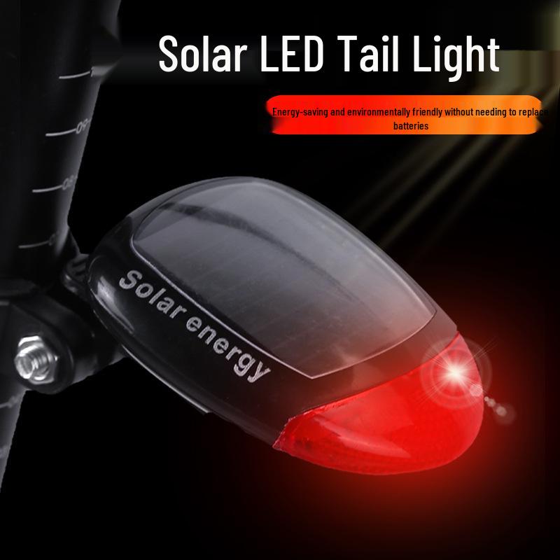 Solar-Powered Bicycle Taillight: No Charge Needed for Night Riding