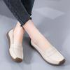 Mom's Shoes Spring Large Size Women's Shoes Beef Tendon Sole Lazy Shoes Low Top Comfortable Flat Bean Shoes
