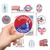 50 Trendy Brand British Style Notebook Skateboard Suitcase Water Cup Graffiti Decoration Stickers