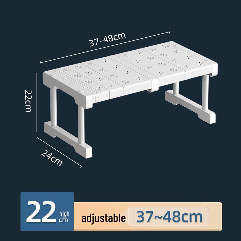 Retractable Nail-Free Storage Rack for Wardrobes and Cabinets