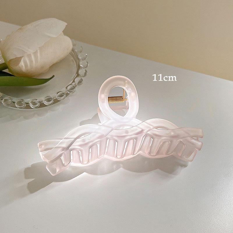 Korean Girls Jelly Acrylic Hair Claw Geometric Crab Hair Clips for Women Large Size Hairpin Shark Clips Summer Hair Accessories