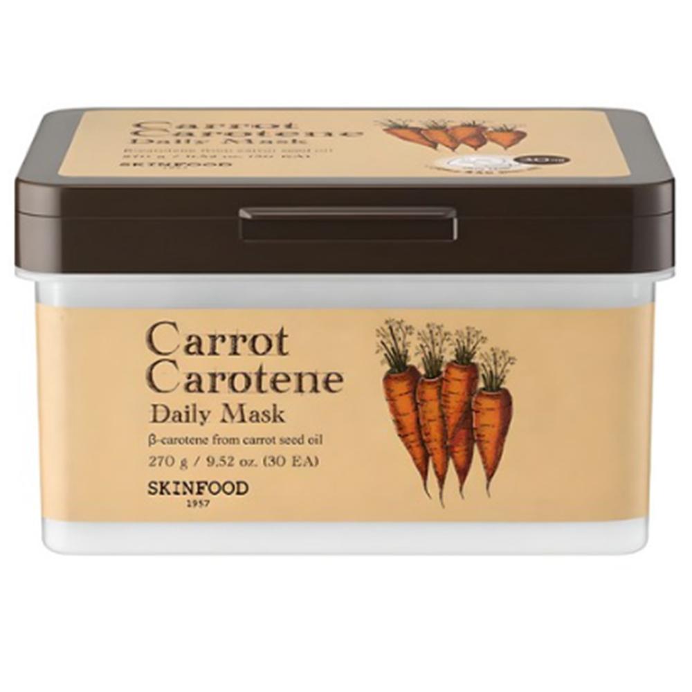 

Skinfood Морковная Каротиновая Ежедневная Маска – Тканевая Маска с Экстрактом Моркови 30 шт. (270г)