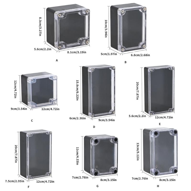 Dustproof Electrical Project Box Waterproof Electrical Enclosure Outdoor Waterproof Junction Box for Monitoring Systems