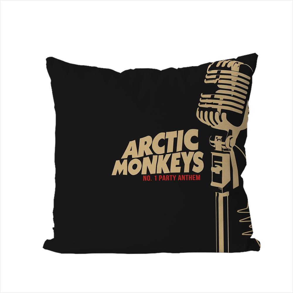 Band AArctic Monkeys Kissenbezug Für Auto Sofa Dekorativ Haus Doppelseitiger Druck Plüsch Quadratisch Wurfkissen Kissenbezug