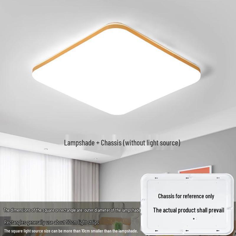 Acrylic Square and Round Ceiling Light Shade with Chassis, No Fixture Included, Free Shipping