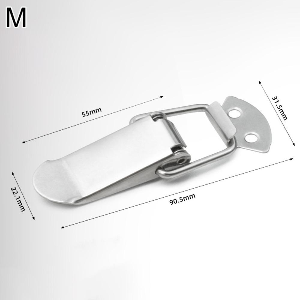 Durable Toggle Latch Silver Lock Snap Luggage Accessories Spring Loaded Latch  Case Chest Cabinet