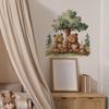 Cartoon Parent-child Bear Family Bedroom Living Room Home Background Beautification Decoration Wall Stickers