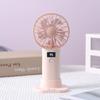 Compact Digital Display Fan Stable Base USB Rechargeable Fan Portable Desktop Fan  Gift Giving
