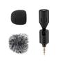   Plug-in Smartphone Microphone Mobile Phone Mic Cardioid Pickup 3.5mm TRRS Plug 90 Degrees  Angle   with 2pcs Windscreen for Smartphone L