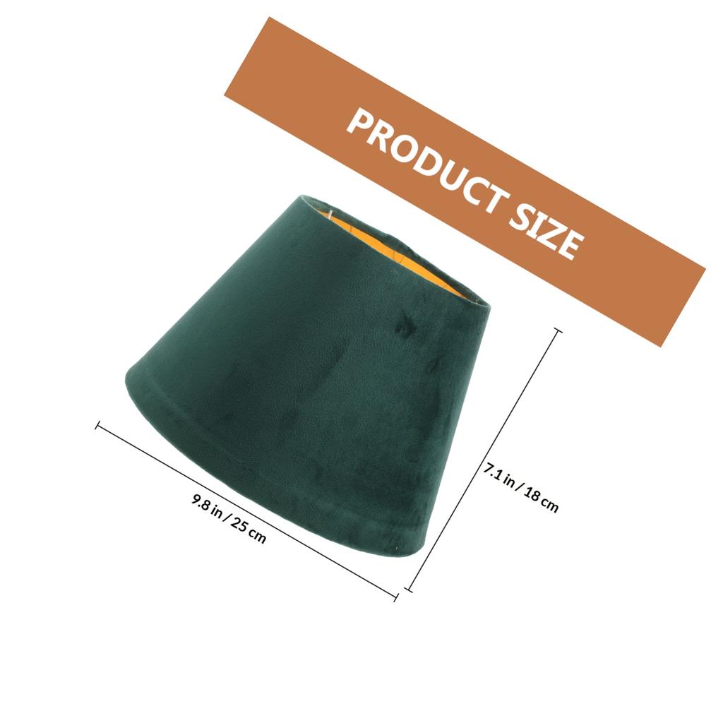 1Pcs Golden Lined Lampshade Simple Cloth Light Cover for Bedroom Living Room Decorative Lamp Accessory Household Warm Lighting