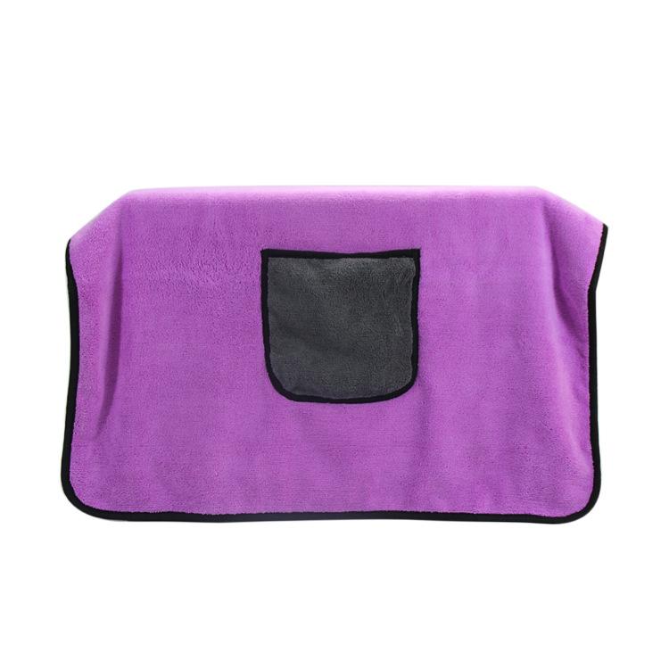 

Towel Large Double Thickened Dog Bath Towel Microfiber Pet Supplies YJ2-XL фіолетовий