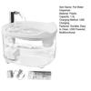Automatic Cat Water Fountain Quiet Circulating Pet Drinking Bowl with Dual Filtration System USB Charging 1.5L BPA-Free Plastic Water Dispenser