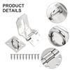With Corner Buckles Lock Plate 1 Pcs 3/4 /5 Inches Left And Right Open Stainless Steel For Doors/ Cabinets/drawers