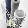 Fitness Goods Storage Rack with Casters Tower Black Yamazaki Jitsugyo Gap Storage Rack Yoga Mat Storage with Casters Muscle Training Foam Roller Home