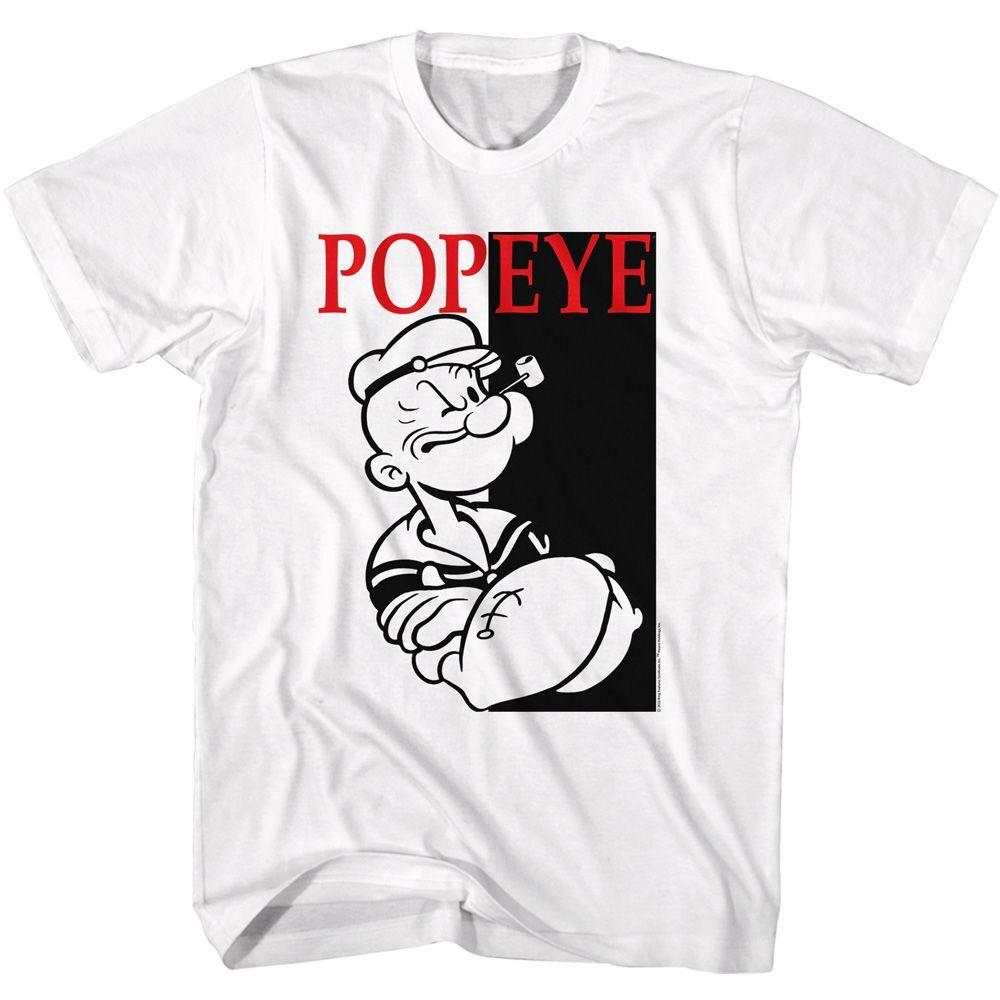 Popeye Box White Adult T-Shirt S